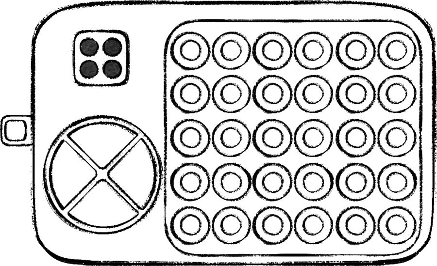 Maze grid and marker diagram
